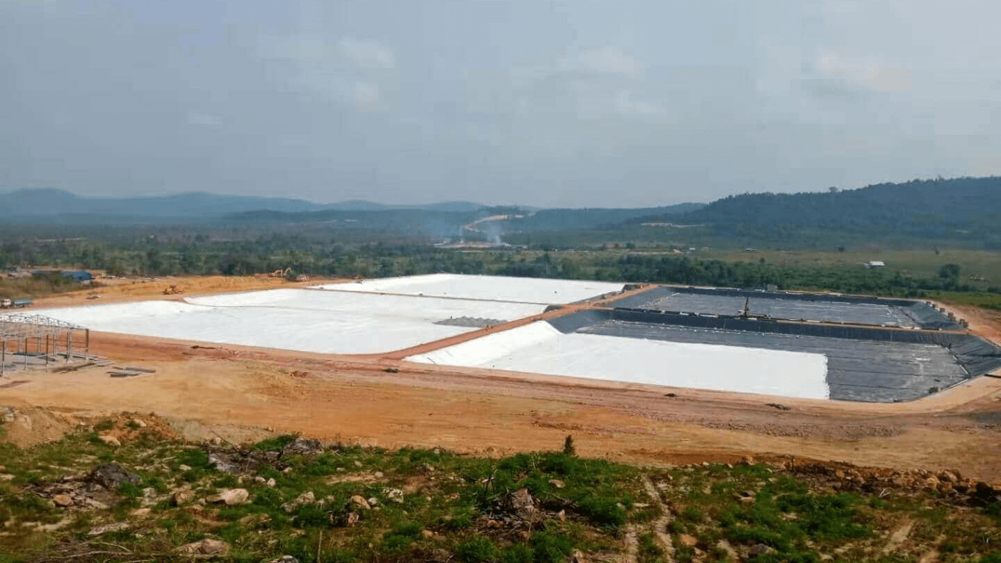 600g nonwoven pet geotextile for landfill