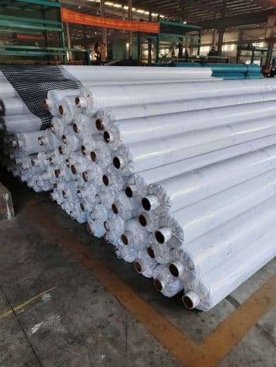 Woven geotextile rolls