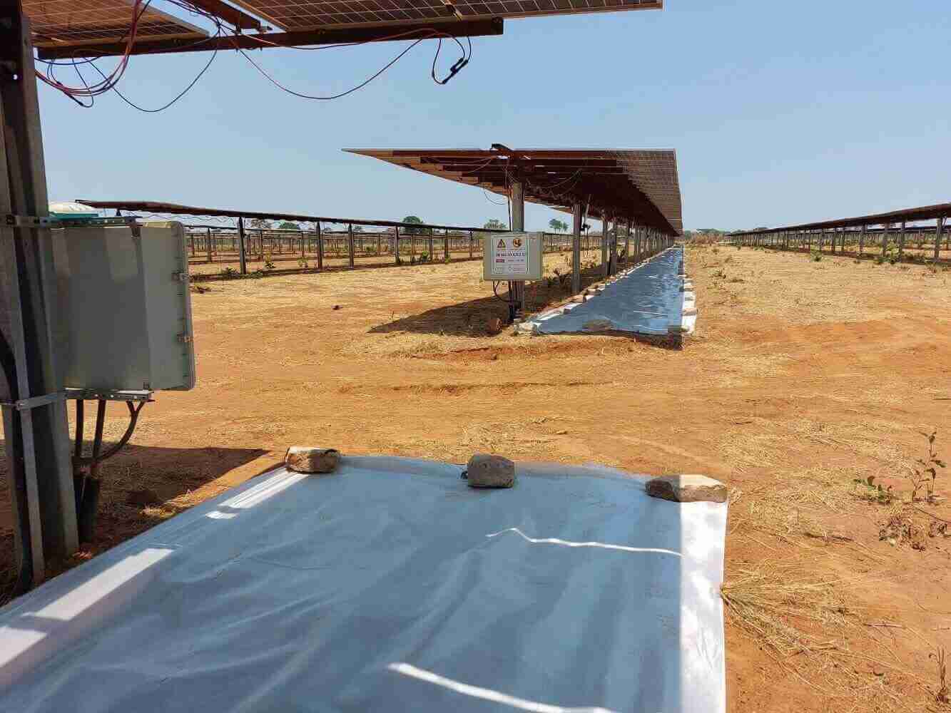 woven geotextile for photovoltaic power station